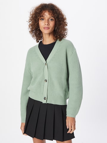 ABOUT YOU Knit Cardigan 'Sana' in Green: front