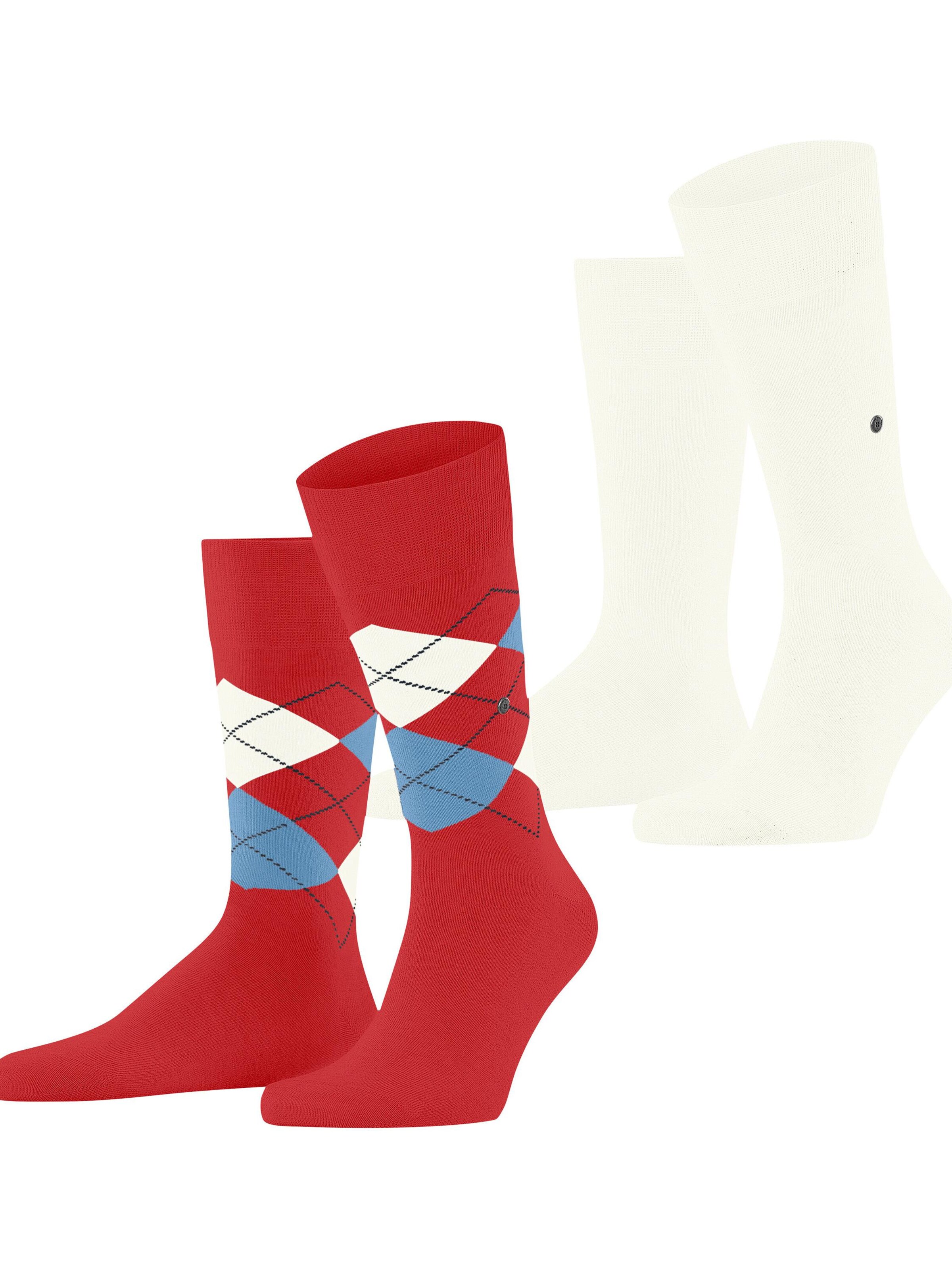 BURLINGTON Socks 'Everyday Argyle Mix 2-Pack' in Pink: front