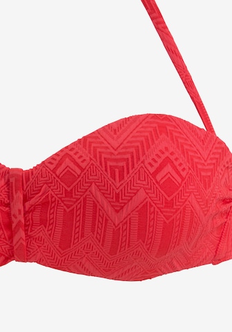 BUFFALO Bandeau Bikini in Rot