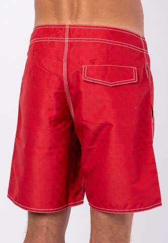 Panareha Board Shorts in Red