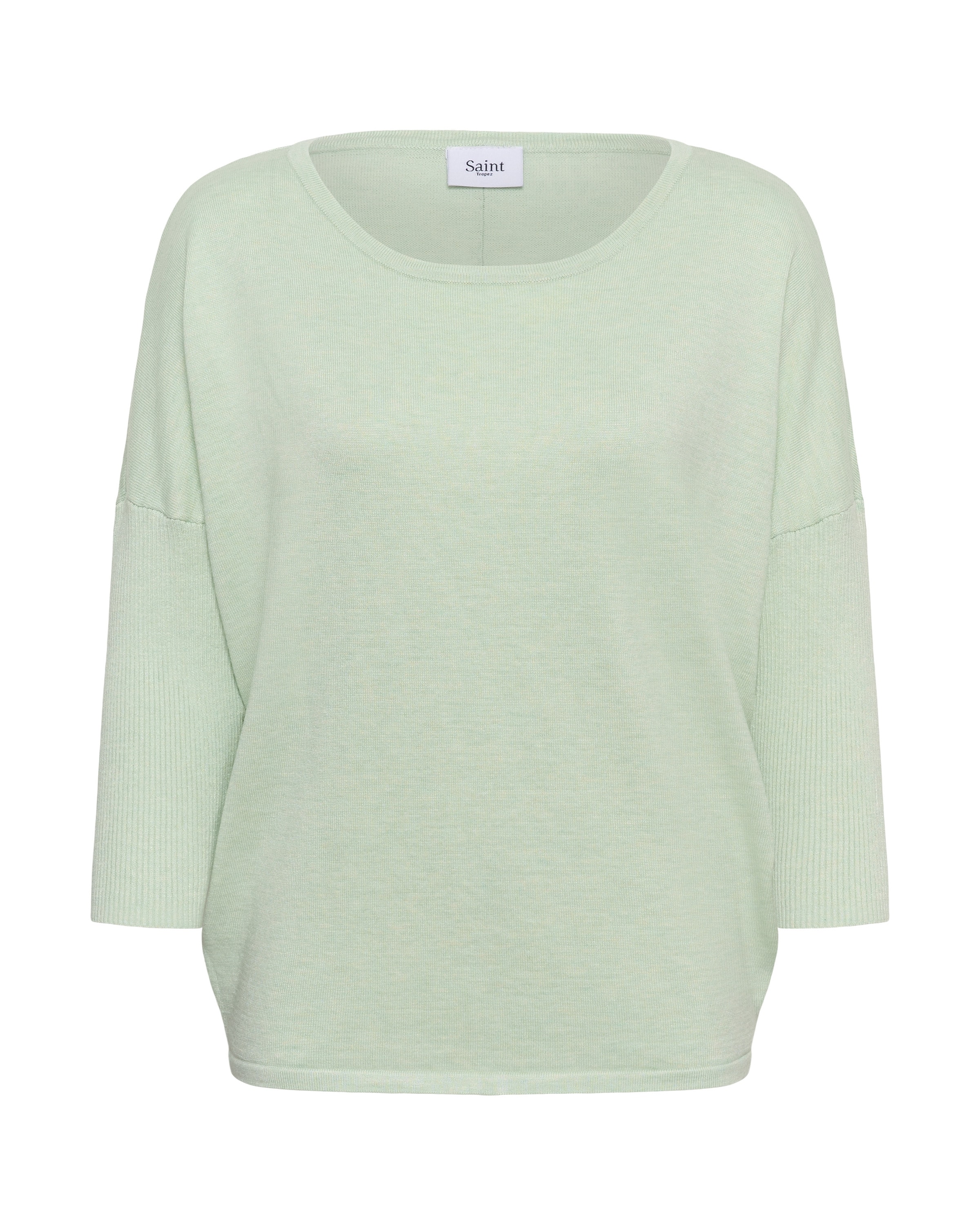 SAINT TROPEZ Pullover 'SZMila' in Grün: Vorderseite