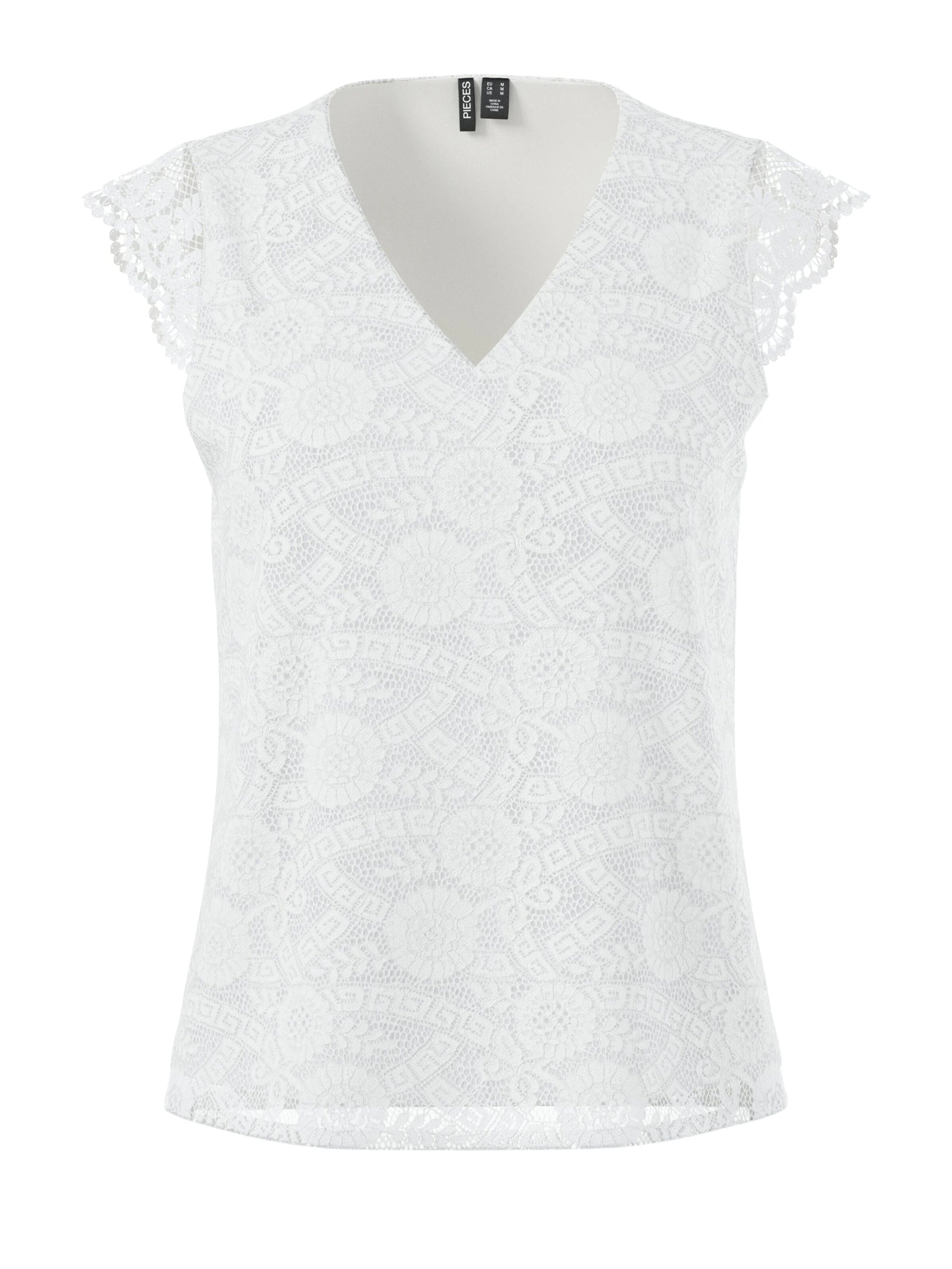 PIECES Shirt‌‌‌‌ in Weiß: Vorderseite