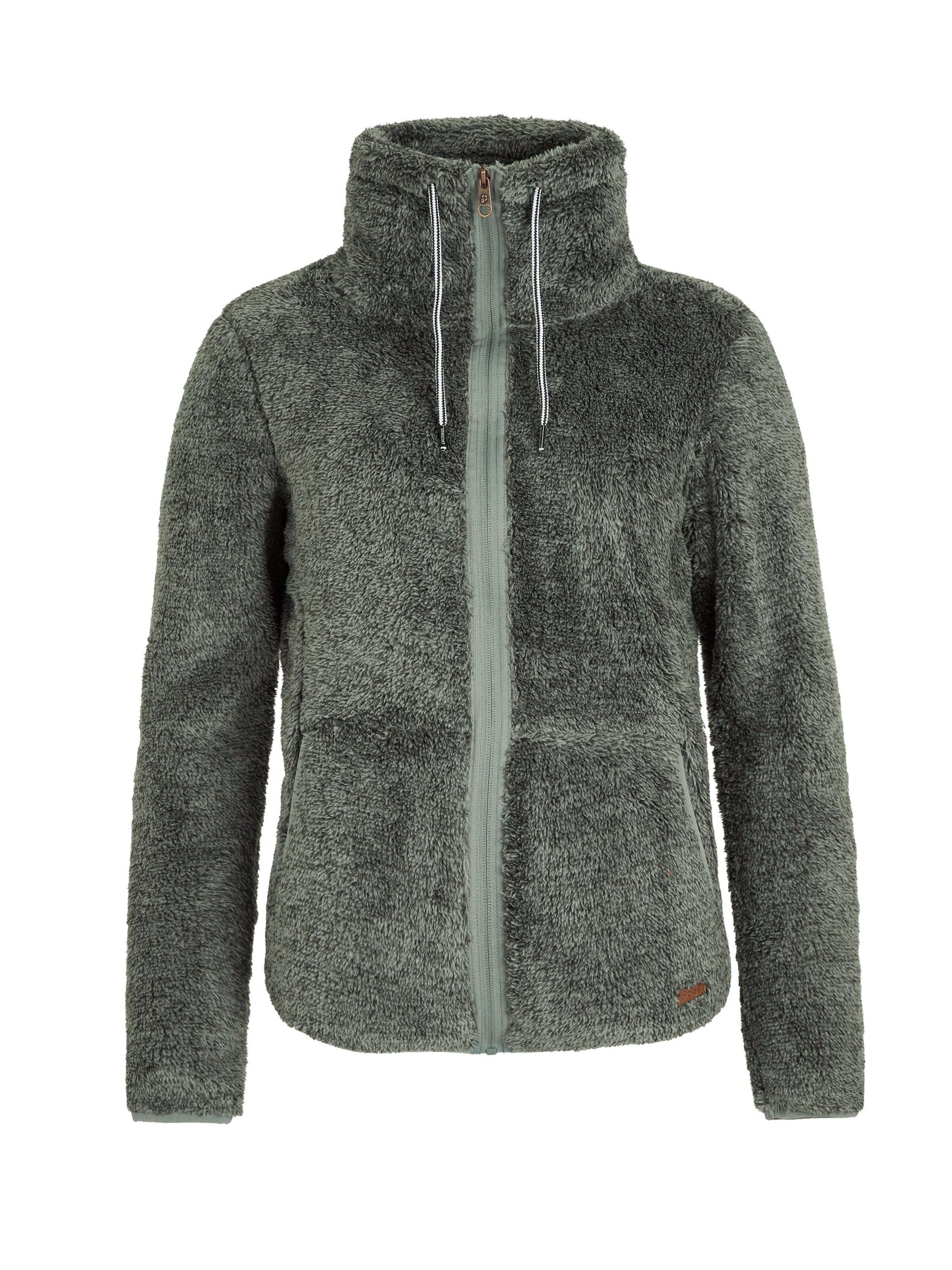 PROTEST Fleecejacke 'RIRI'‌‌‌‌ in Grün: Vorderseite