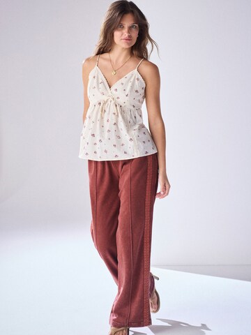 Next Wide leg Broek in Rood