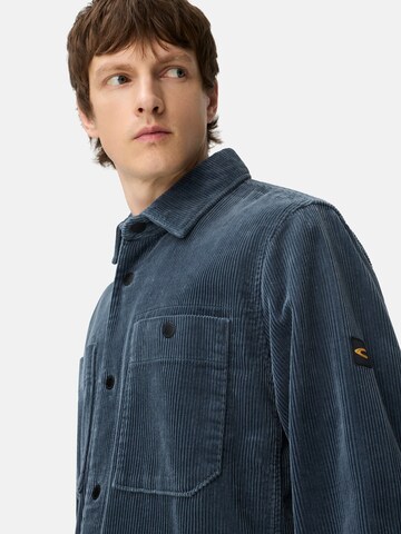 CAMEL ACTIVE Cord Overshirt mit Druckknöpfen in Blau