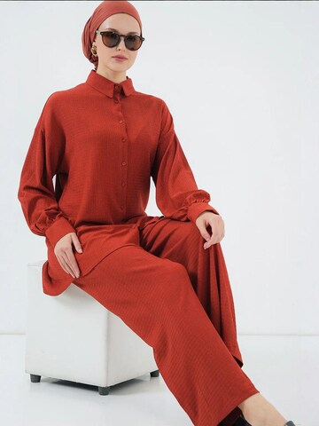 Bigdart - Calças de fato em vermelho