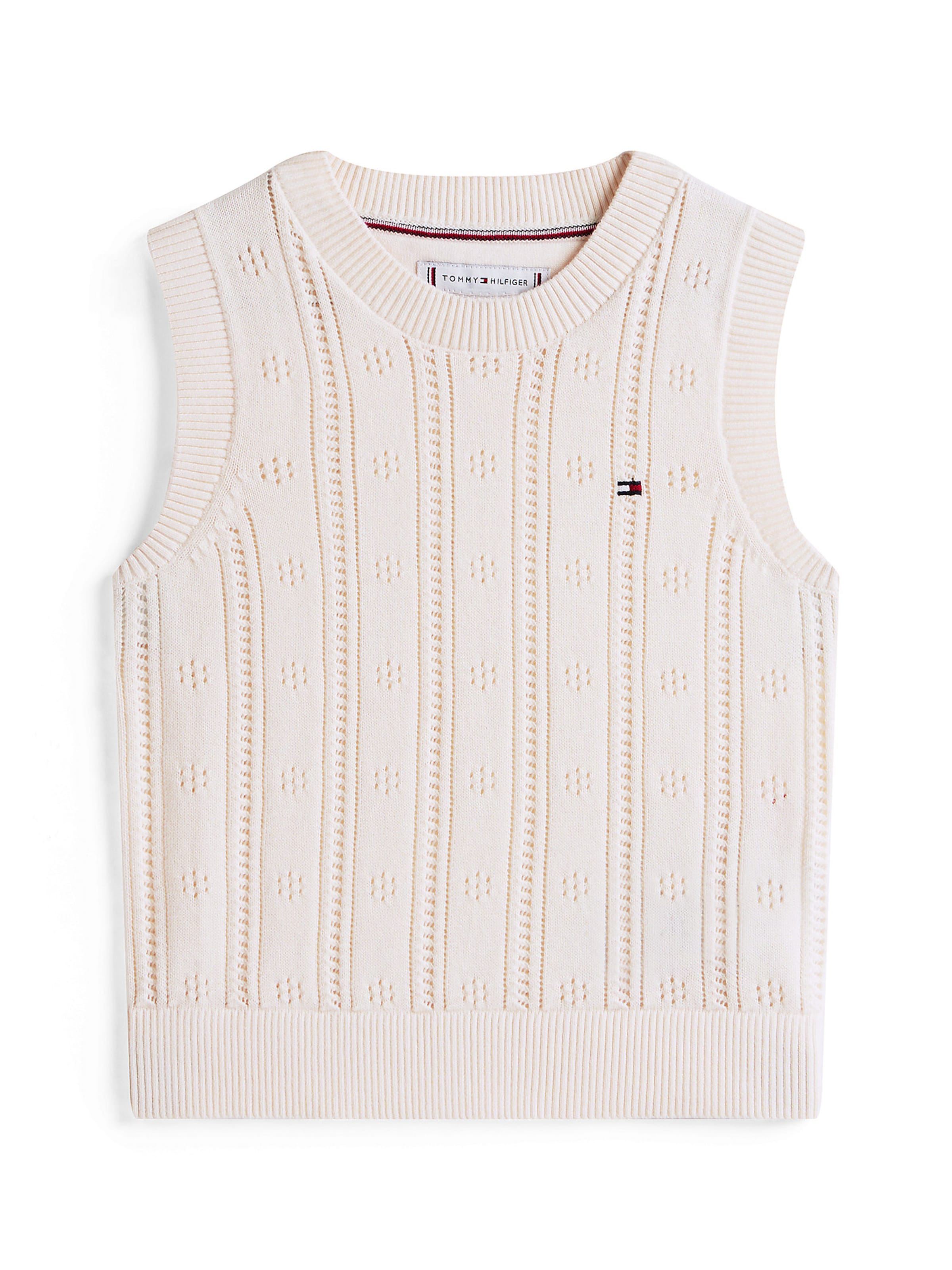 TOMMY HILFIGER Pullunder in Weiß: Vorderseite