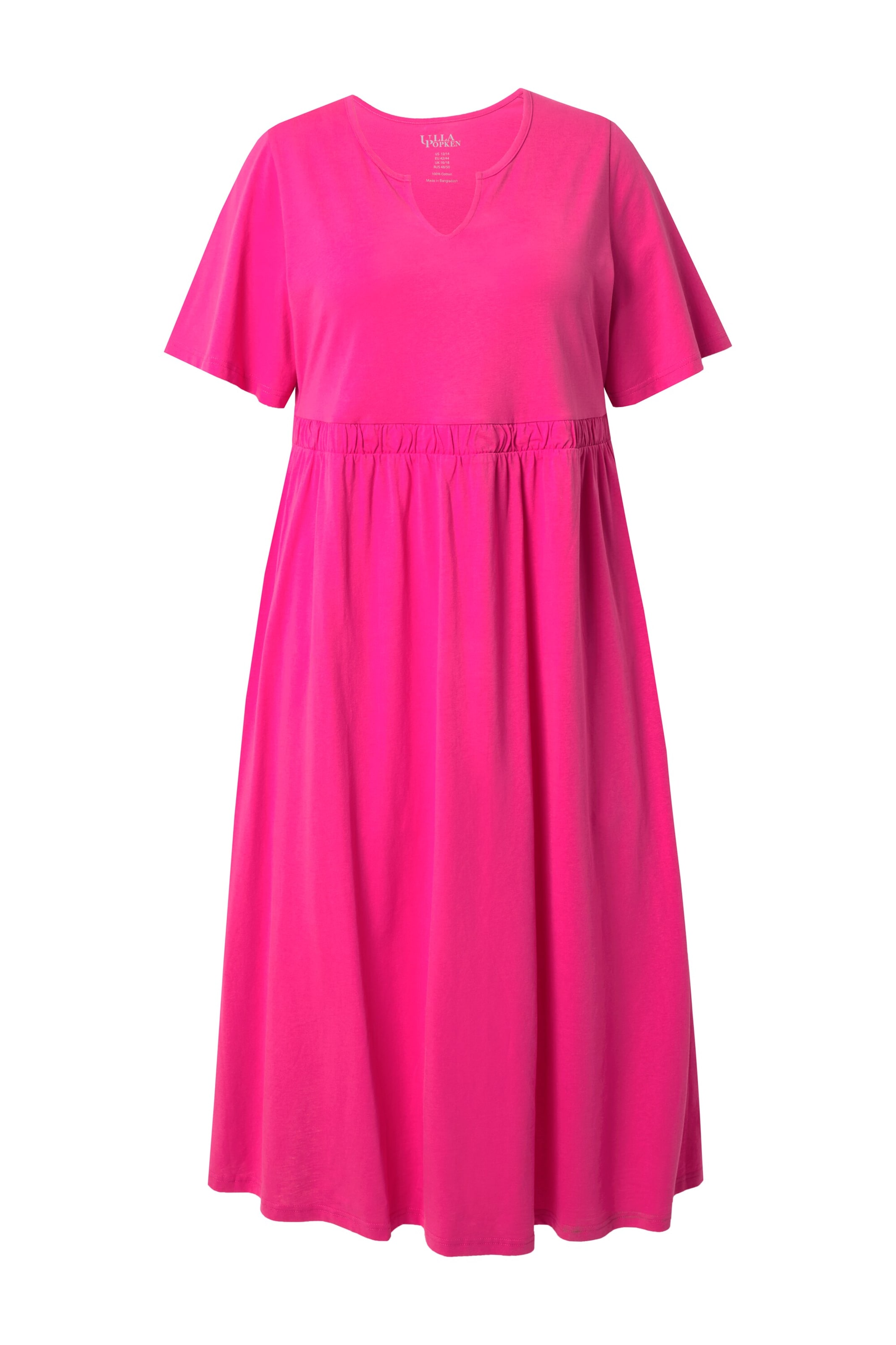 Ulla Popken Jurk in Roze: voorkant