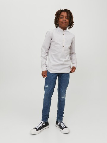 Coupe slim Chemise 'Summer' Jack & Jones Junior en gris