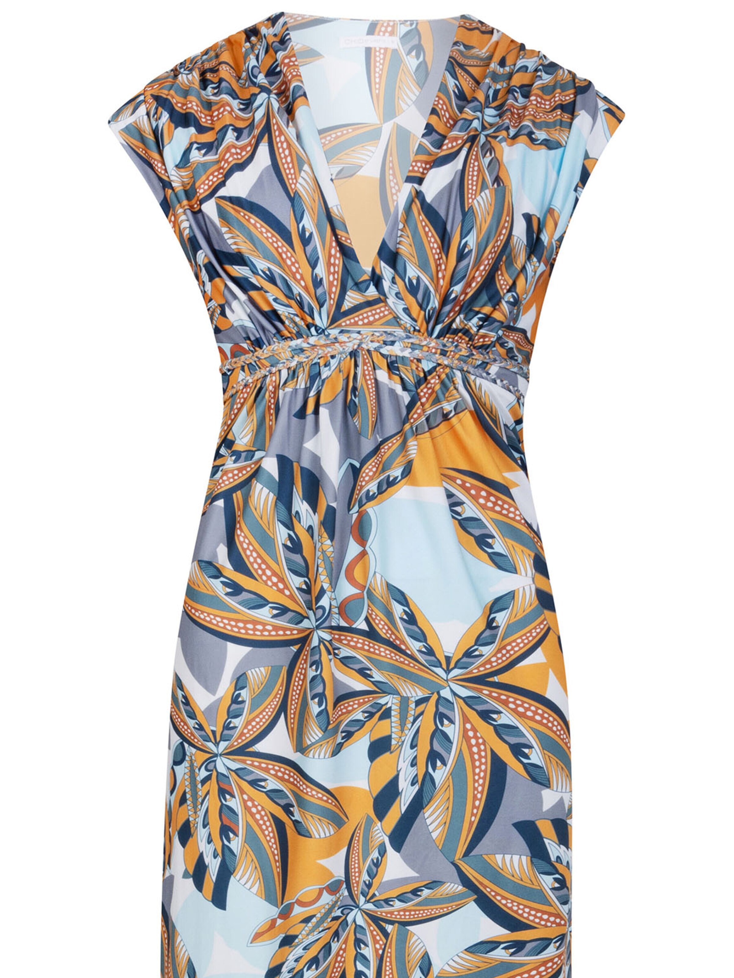 Chic by Lirette Jurk 'Kimono dress Palm' in Oranje