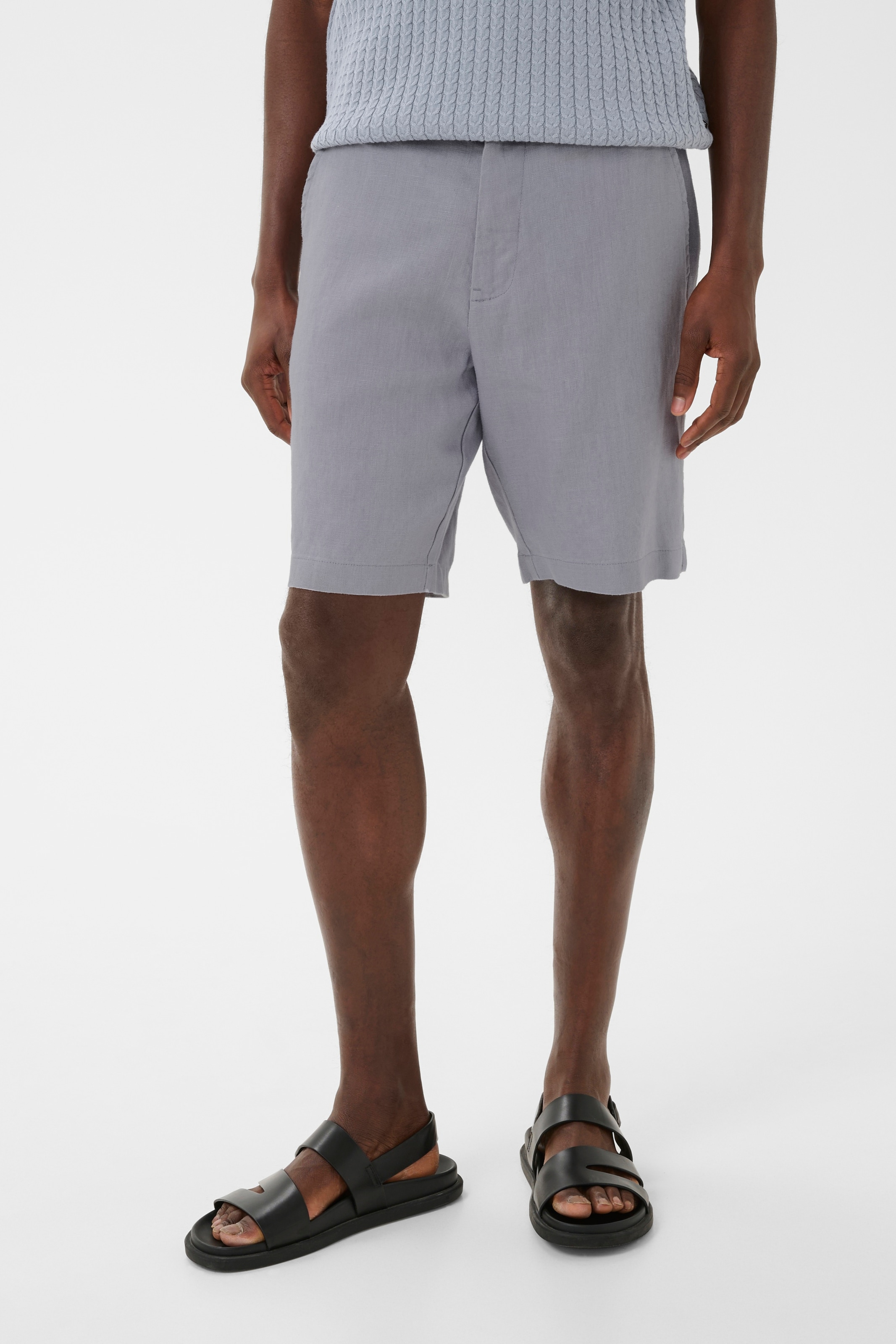Regular Pantalon chino 'Harlow' Matinique en gris : devant