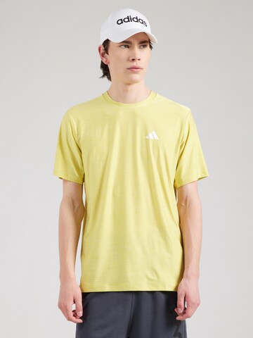ADIDAS PERFORMANCE Functioneel shirt 'Essentials' in Geel: voorkant