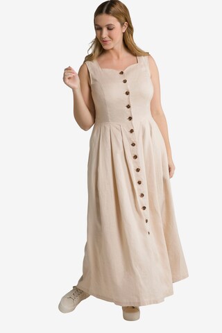 Ulla Popken Sommerkleid in Beige: predná strana