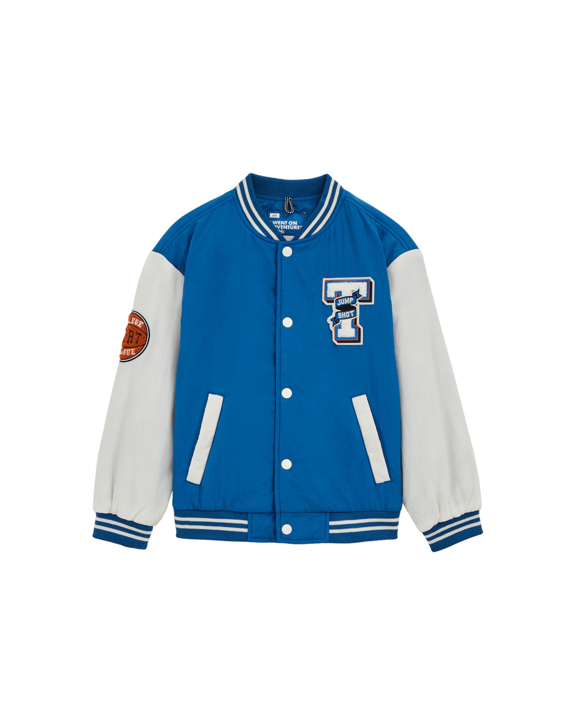 WE Fashion Prechodná bunda - Modrá: predná strana