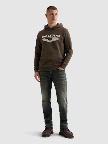 Sweat-shirt 'Hoodie in 100% cotton with logo' PME Legend en marron