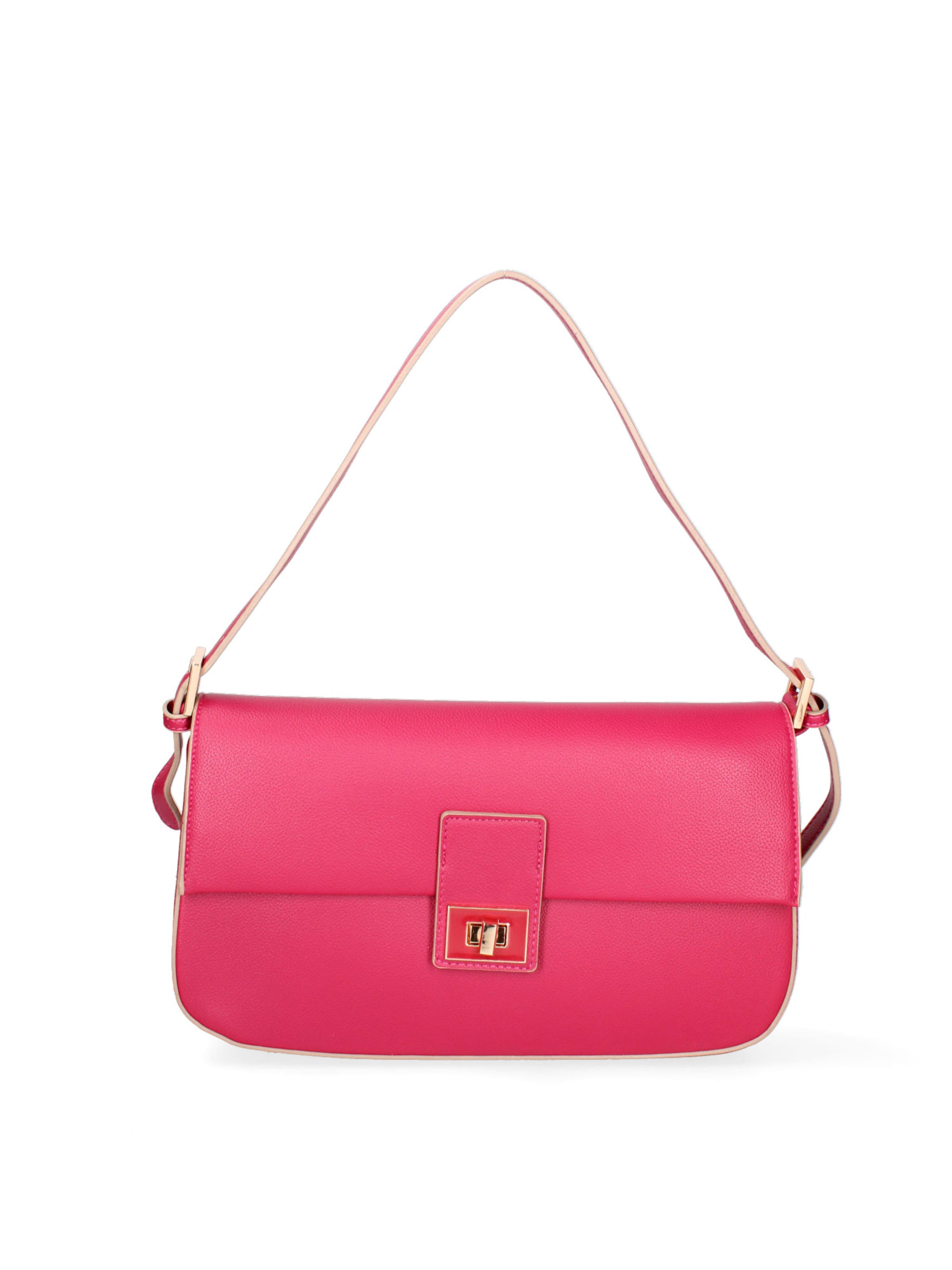 Borsa a spalla 'Borsa a Spalla Donna Calliope Ecopelle - Chiusura Girello' di Diana&Co. in rosa: frontale