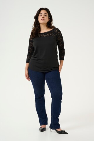KAFFE CURVE - Blusa 'KC Aya' en negro