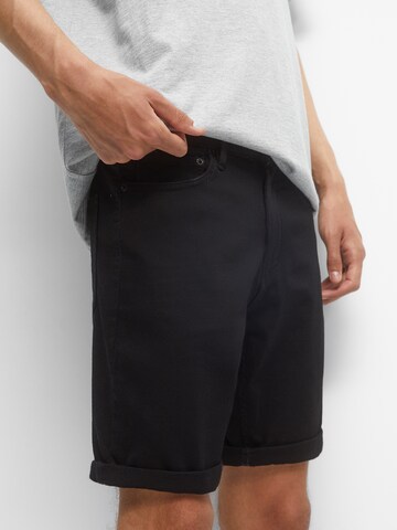 Pull&Bear Regular Shorts in Schwarz