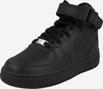 Sneaker 'Air Force 1' de la Nike Sportswear pe negru: față