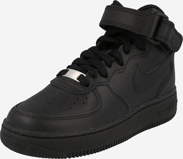 Nike Sportswear Σνίκερ 'Air Force 1' σε μαύρο: μπροστά