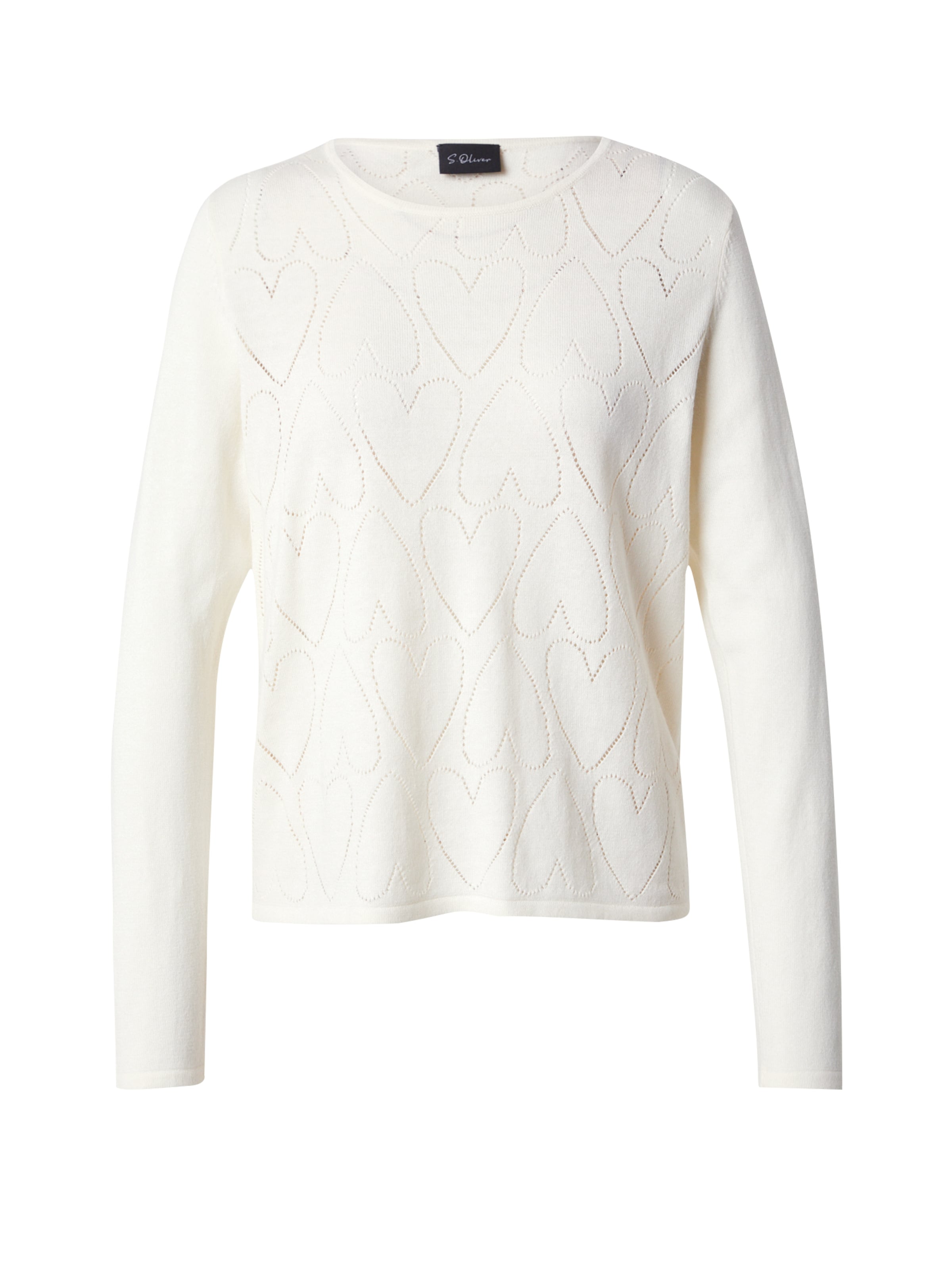 s.Oliver BLACK LABEL Pullover i hvid: forside
