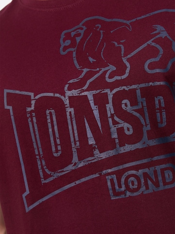 LONSDALE Shirt 'Langsett' in Rood
