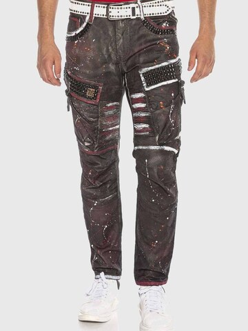 CIPO & BAXX Slim fit Jeans in Brown: front