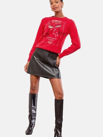 Lipsy Sveter - Červená: predná strana