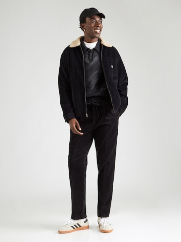 SELECTED - Tapered Pantalón plisado 'SLHLEROY' en negro