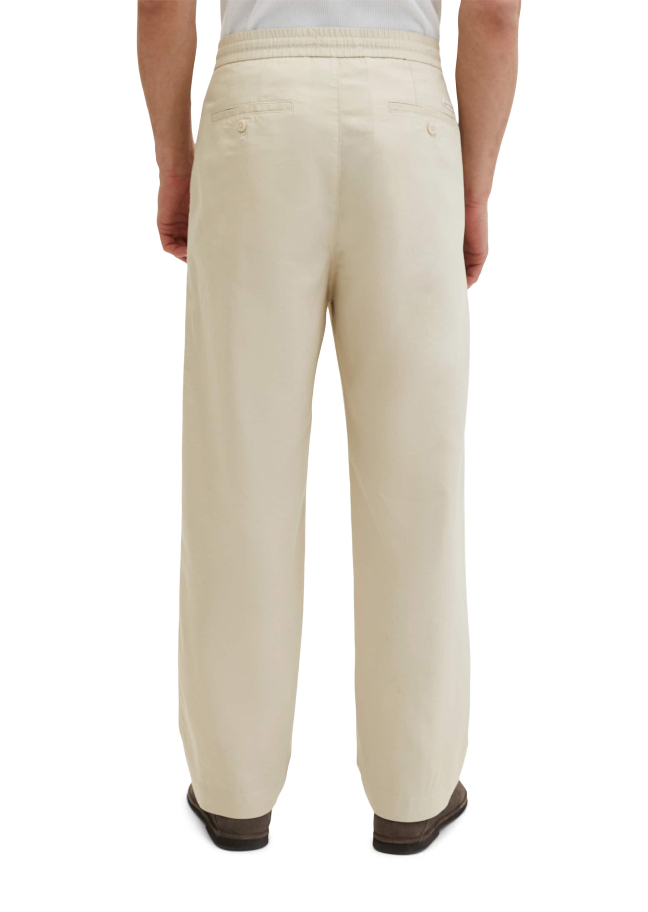 Marc O'Polo Loose fit Chino trousers 'Mossbo' in Beige