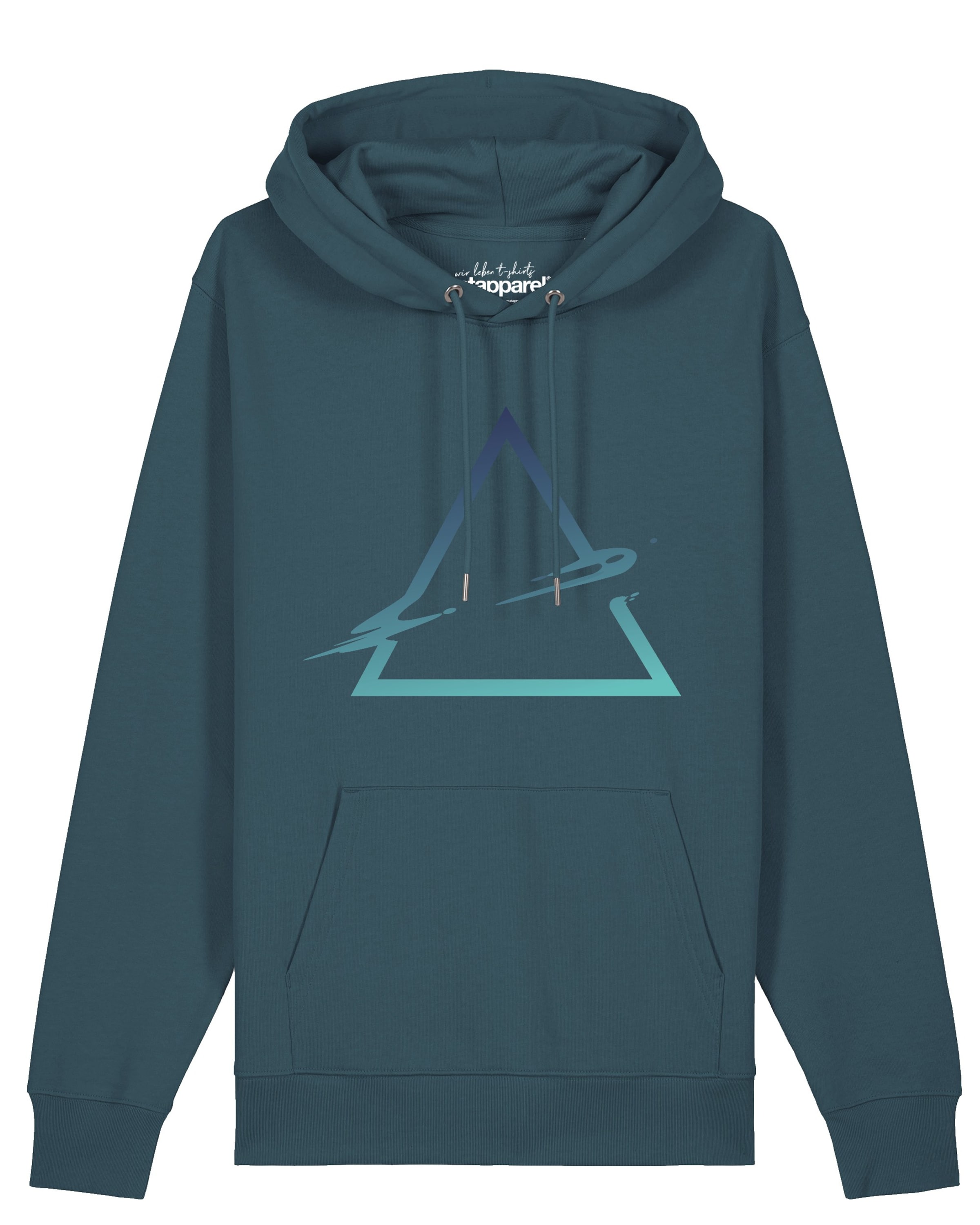 Sweat-shirt 'Triangle' Watapparel en vert : devant