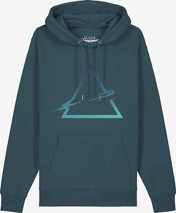 Sweat-shirt 'Triangle' Watapparel en vert : devant