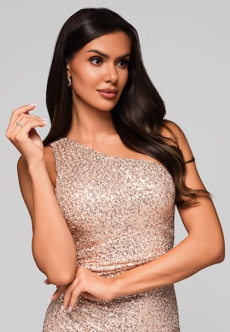 Ombre Avondjurk in Goud