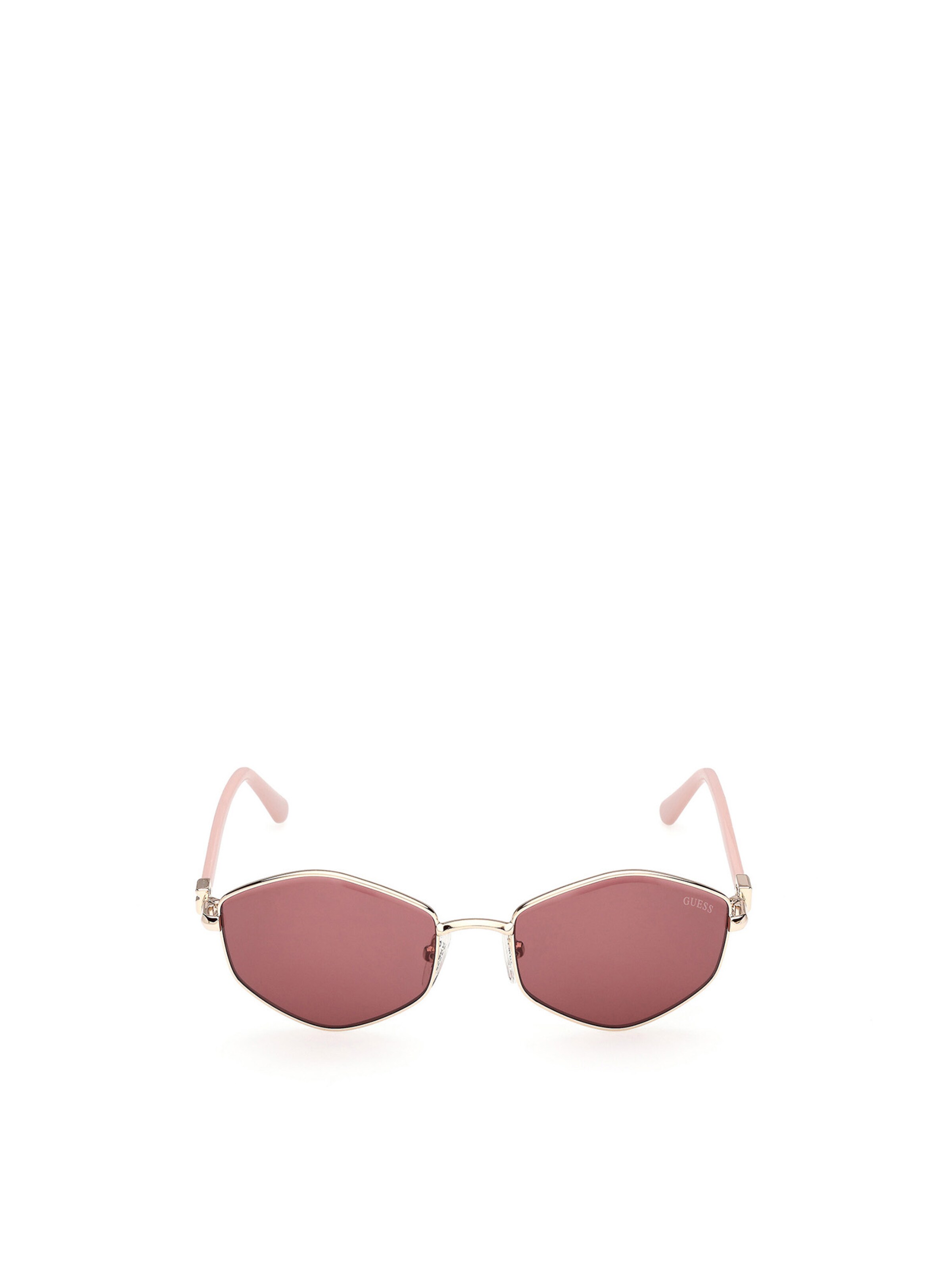 Lunettes de soleil GUESS en or : devant