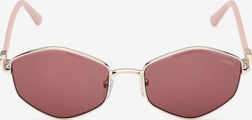 Lunettes de soleil GUESS en or : devant