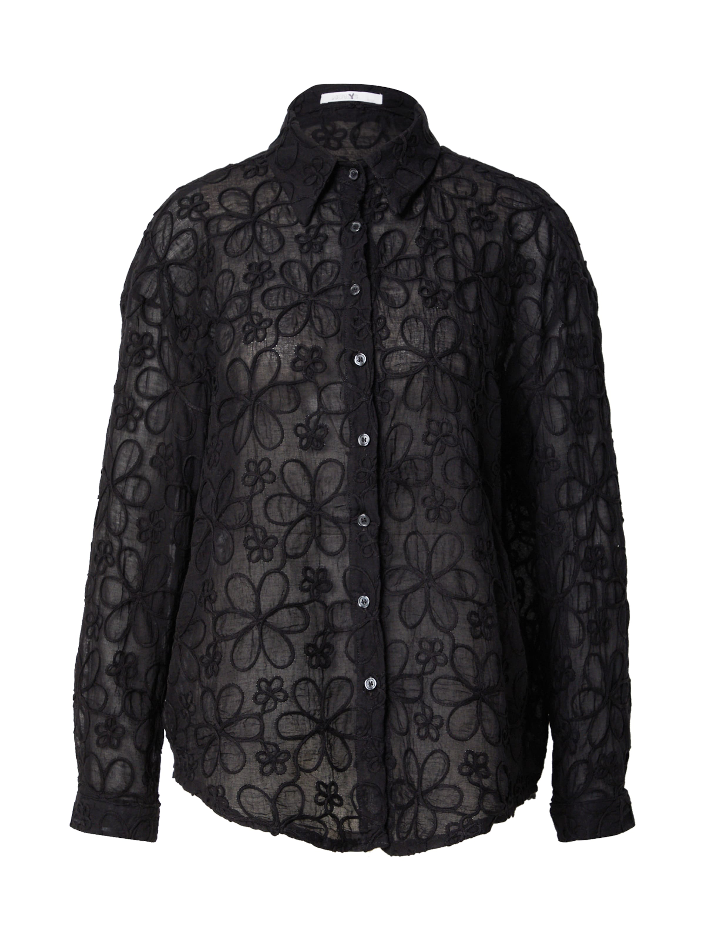 Hailys Bluse 'Ri44sa' i sort: forside