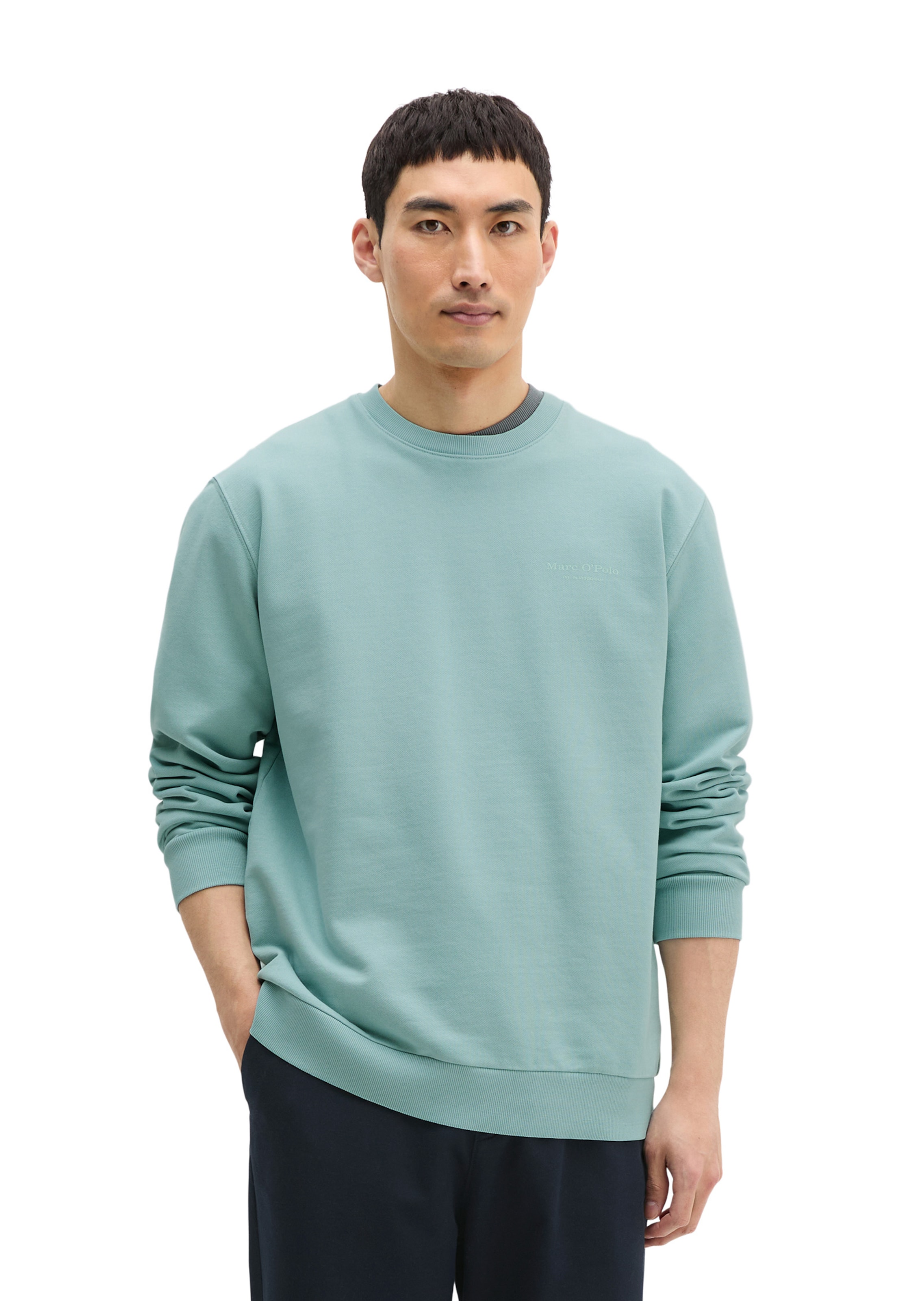 Marc O'Polo Sweatshirt in Grün: Vorderseite