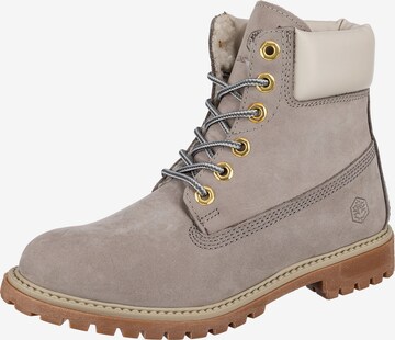 Lumberjack Lace-Up Ankle Boots ' River' in Grey: front