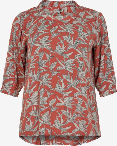 GOZZIP Bluse 'Kirsten' in grau / orange, Produktansicht