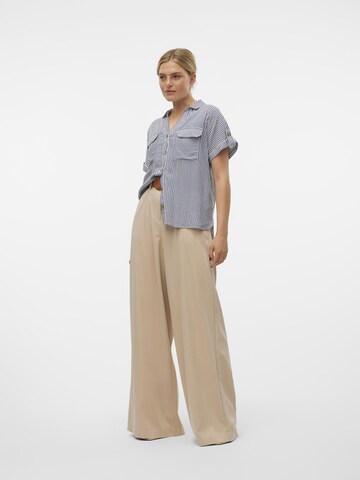 VERO MODA Blouse 'VMBUMPY' in Blauw