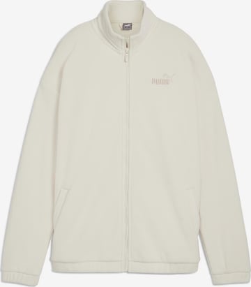 PUMA Funktionsfleecejacke 'ESS ELEVATED' in Weiß: Vorderseite