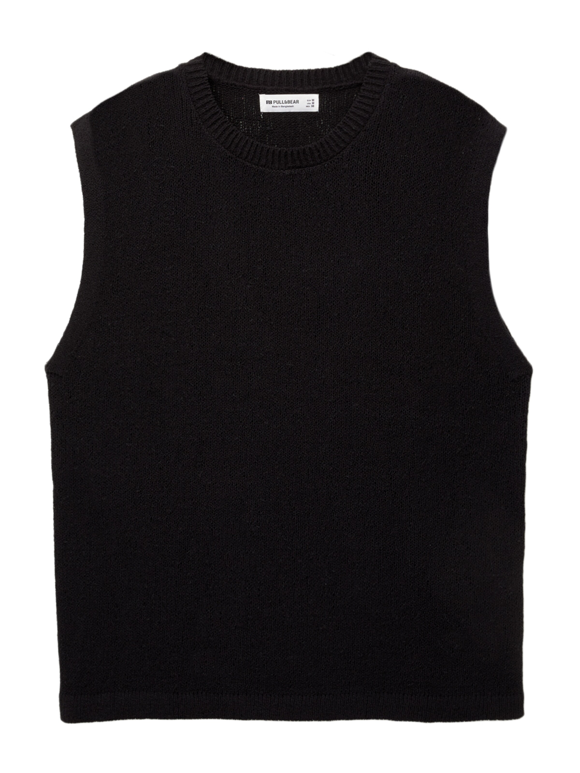 Pull&Bear Pullunder in Schwarz: Vorderseite