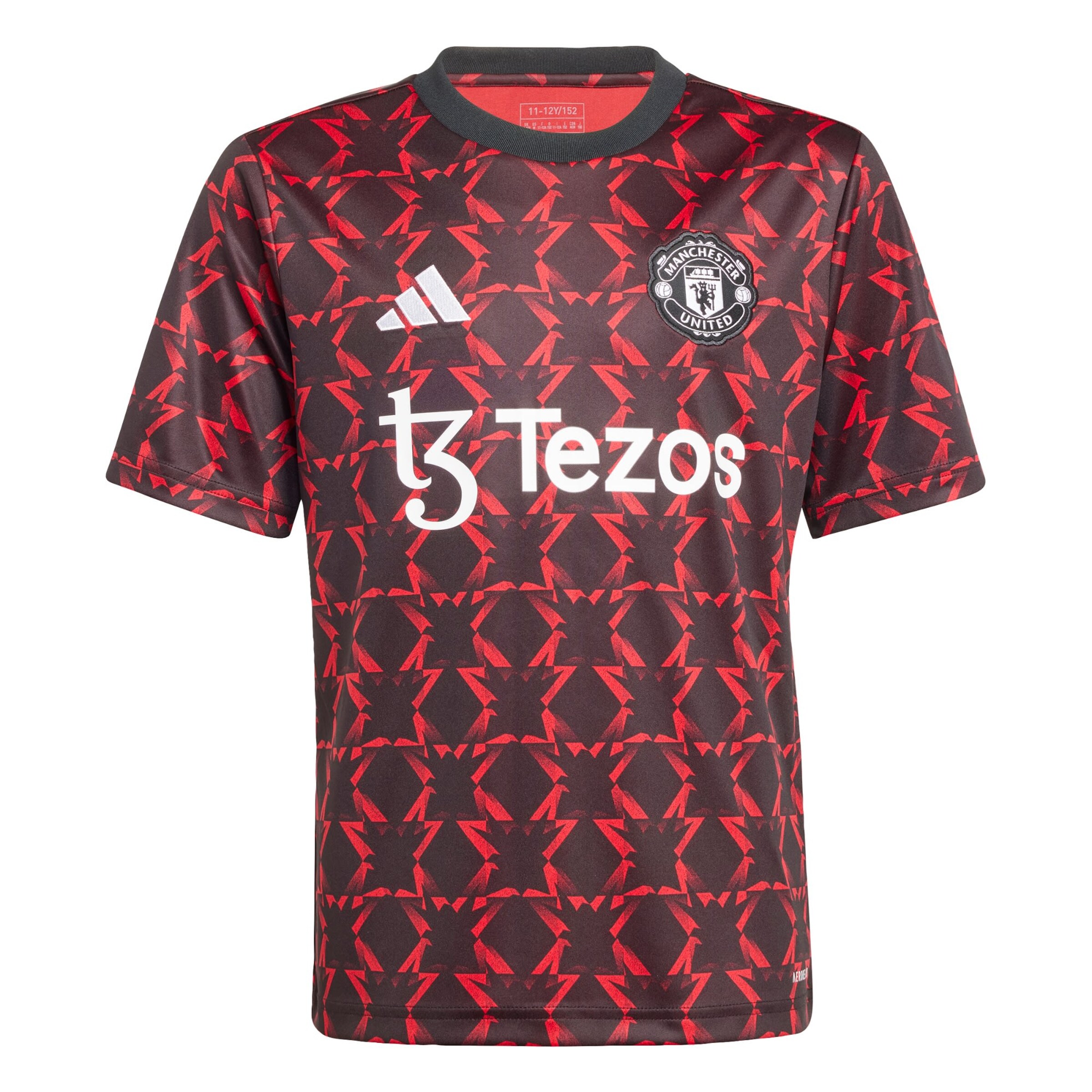 ADIDAS PERFORMANCE Funktionsshirt 'Manchester United Pre-Match' in Schwarz: Vorderseite