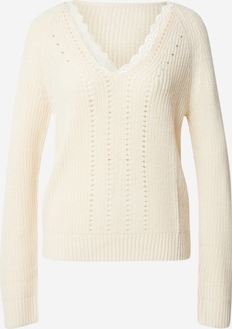 Pull-over 'OA' VILA en beige : devant