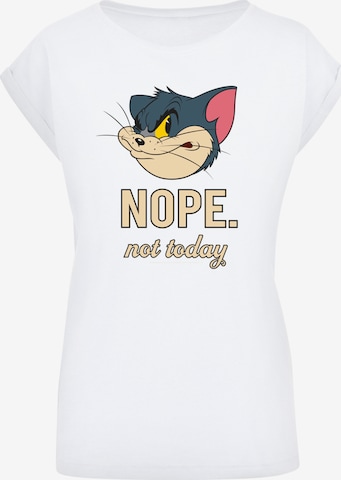 F4NT4STIC T-Shirt 'Tom and Jerry TV Serie Nope Not Today' in Weiß: predná strana