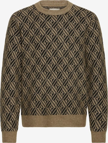 BLEND - Jersey 'BHBrono ONeck Knit' en marrón: frente