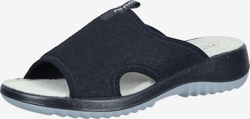 FLY FLOT Mules in Black: front