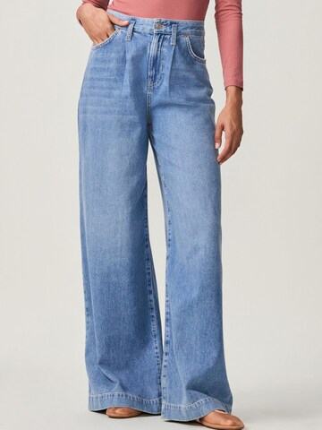 Next Wide leg Jeans in Blue: front