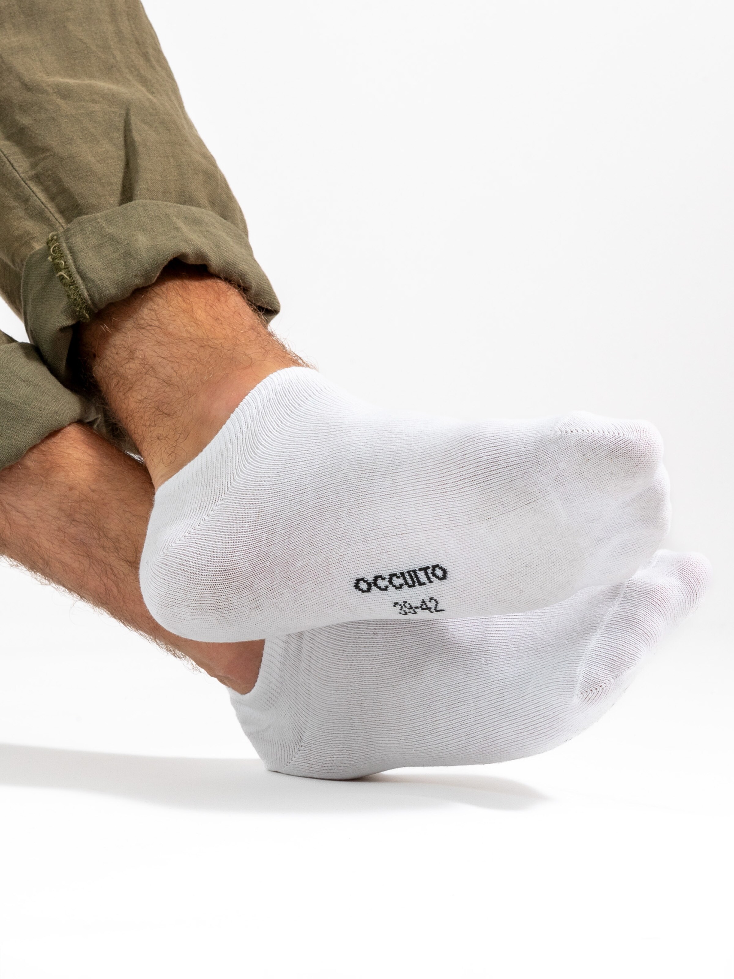 Occulto - Calcetines invisibles 'Alex' en negro: frente