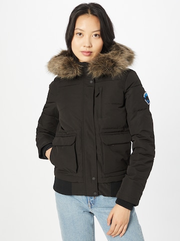 Superdry Winter jacket 'Everest' in Black: front